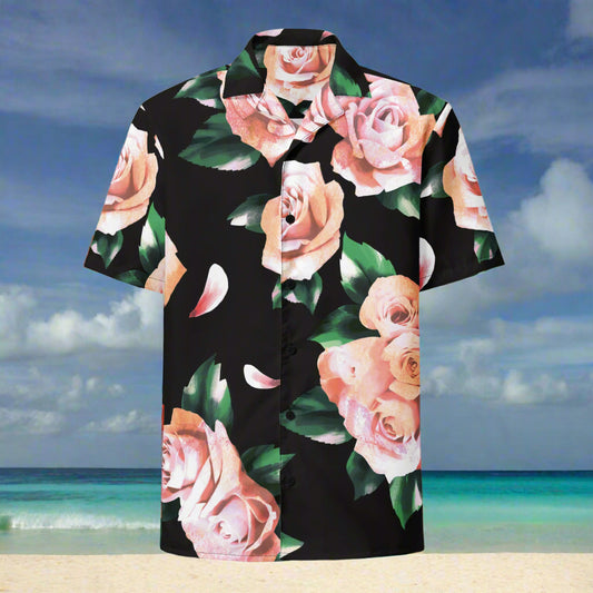 CryptoDrip "FLOWER" pattern button up top